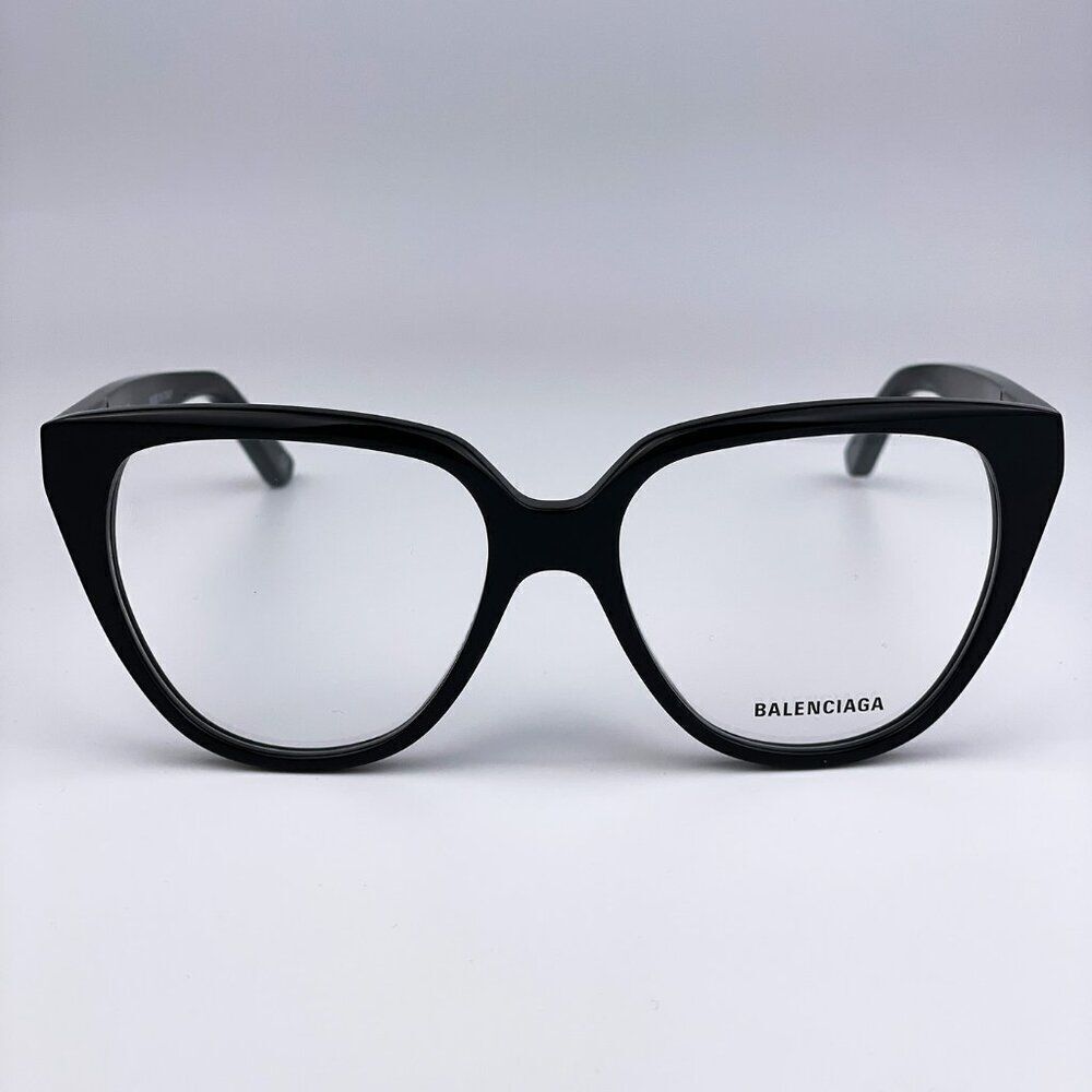 SALE! NEW Balenciaga Everyday BB0129O 001 Black Demo Butterfly Women Eyeglasses